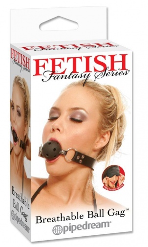 Fetish Fantasy - 可呼吸塞嘴球 - 黑色 照片