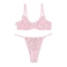 Ohyeah - Floral Bra Set - Pink - M 照片-11
