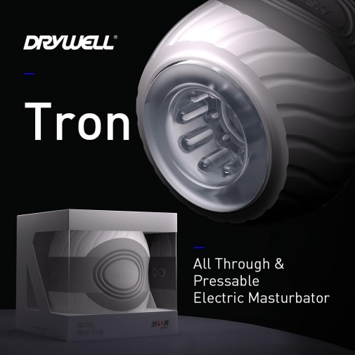 Drywell - Tron 震动自慰器 - 白色 照片
