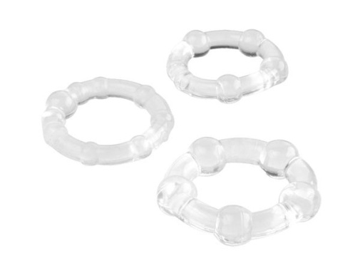 A-Toys - Cock Rings Set 3pcs - Clear photo