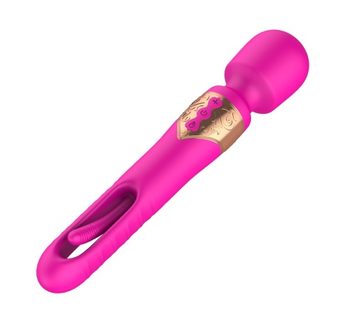 Secwell - Elle Flicking Dual Massager - Pink 照片