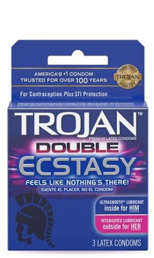 Trojan - 雙重狂喜乳膠安全套 3片裝 照片