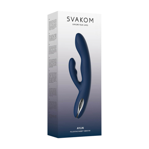 SVAKOM - Aylin Rabbit Vibrator - Dark Blue photo