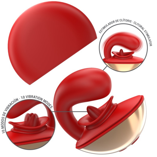 Intense - Mariah 陰蒂刺激震動器 - 紅色 照片