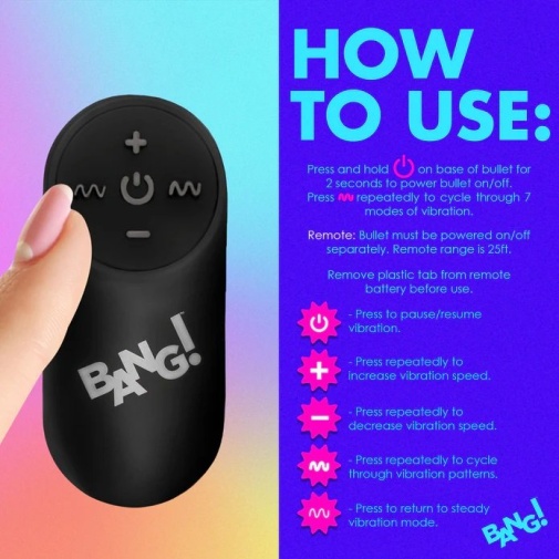 Bang! - Rainbow Vibro Butt Plug 照片