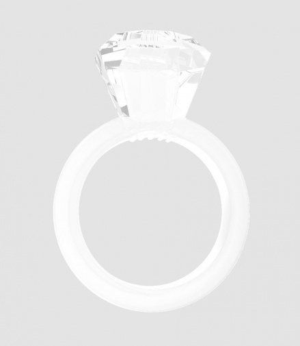 Chisa - Diamond Cock Ring - Clear photo
