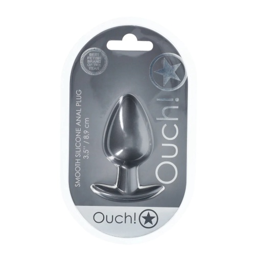Ouch - Smooth Anal Plug L - Gunmetal photo