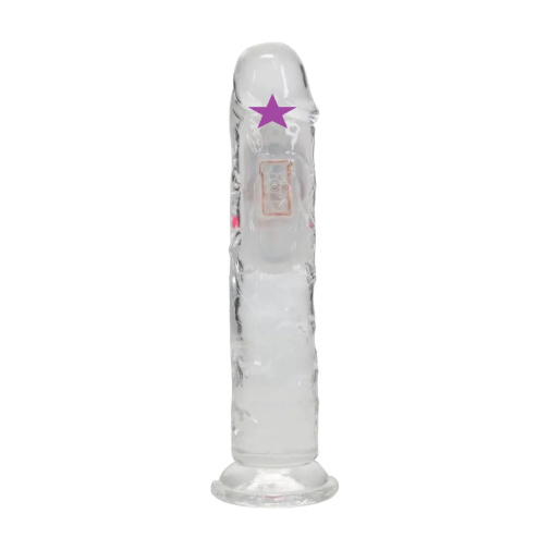 RealRock - 7" LED Vibro Dildo - Clear 照片