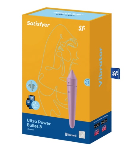 Satisfyer - Ultra Power Bullet 8 App - Lilac photo