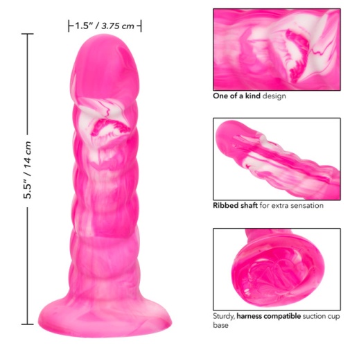 CEN - 扭曲螺纹肛门塞 - 粉红色 照片