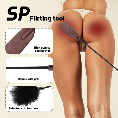 Chisa - Crop w Tickler - Brown photo