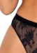 Leg Avenue - Velvet Trimmed Lace Set 2pc - Black - M/L photo-5