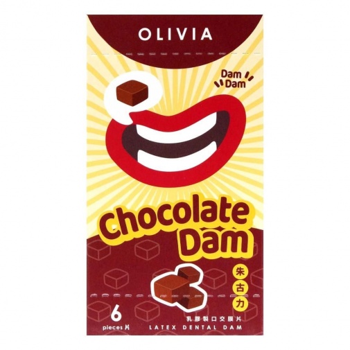 Olivia - Chocolate Scent Dental Dam 6's Pack photo