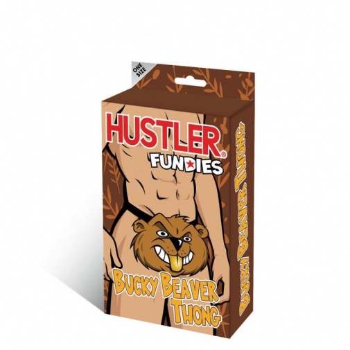 Hustler - Funny Bucky Beaver Thong photo