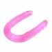 Chisa - Jelly Flexible Double Dong 19.88″ - Pink photo-4