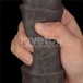 Lovetoy - 16" Dual Layered King Sized Cock - Black photo-13