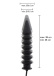 Hidden Desire - Expert Ribbed Inflatable Plug - Black 照片-5