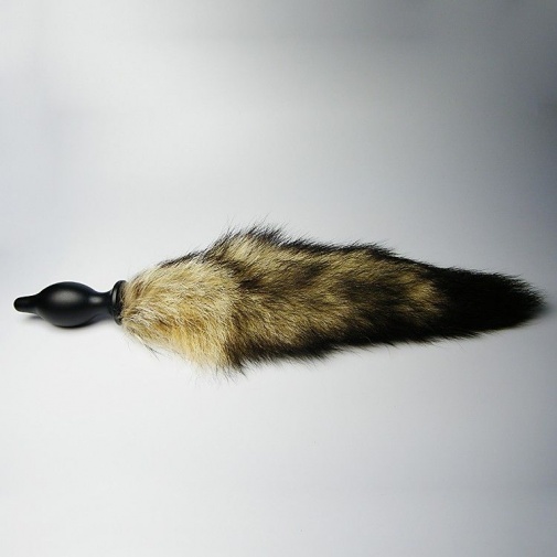 XFBDSM - Aluminum Alloy Tail Anal Plug S - Black photo