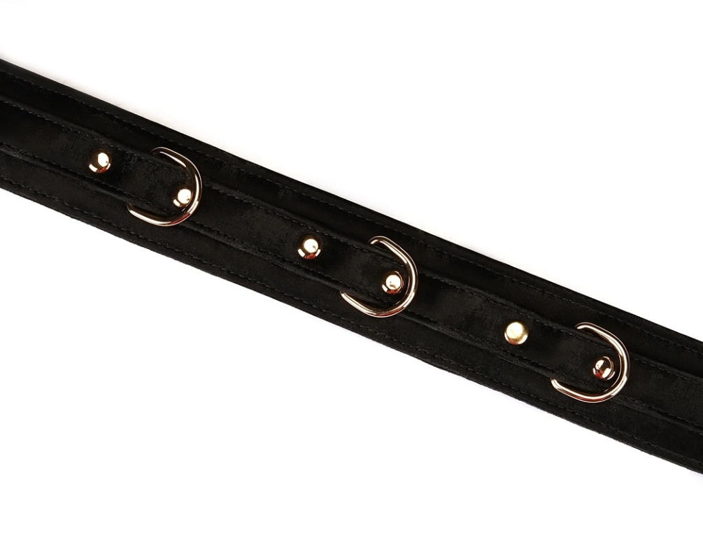The wonderfully Black Boudoir Amor bondage collar is a must-... Liebe Seele - Boudoir Amor Collar - Black photo-3
