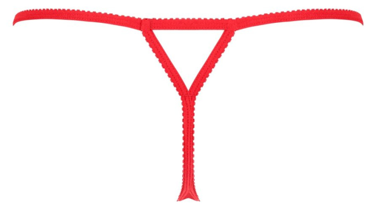 Obsessive - 881-THO-3 性感蕾絲丁字褲 - 紅色 - S/M 照片