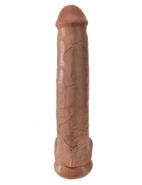 King Cock - Cock 15″ With Balls - Caramel photo