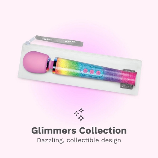 Le Wand - Petite Glitter Vibro Massager - Rainbow 照片