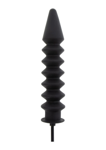 Hidden Desire - Expert Ribbed Inflatable Plug - Black 照片