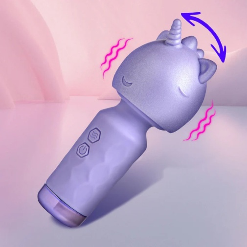 Bang! - Unicorn Mini Wand Vibrator - Purple 照片