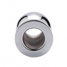 MT - Hollow Anal Plug 65x45mm - Silver photo