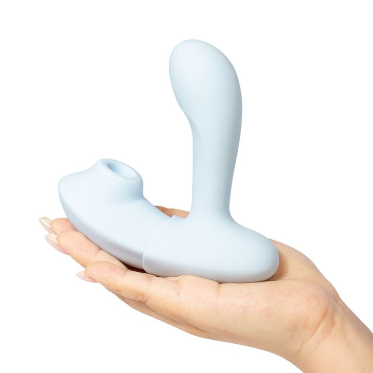 Nomi Tang - Night Fever 穿戴式遙控 2合1 吸吮震動器 - 藍色 照片