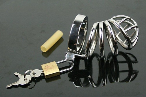 XFBDSM - Stainless Steel Chastity Device 47.6cm photo