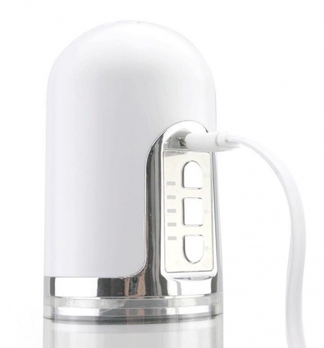 Magic Love - X-Men - USB Rechargeable Auto Penis Pump and Masturbator TPR - White photo