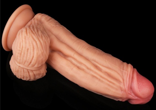 Lovetoy - 10" Dual Layered King Sized Cock - Flesh photo