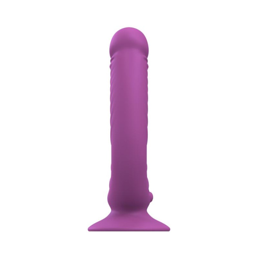 Teazers - Ribbed Double Vibrator - Purple photo