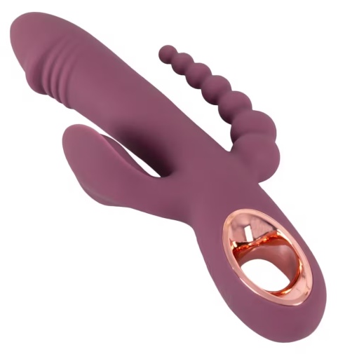 You2Toys - Slim Triple Plum Rabbit Vibrator - Purple 照片