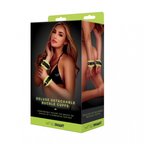 Whipsmart - Deluxe Detachable Buckle Cuffs - Glow in the dark photo
