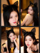 Drywell - A01 Kitty Lace Ears - Black photo-8