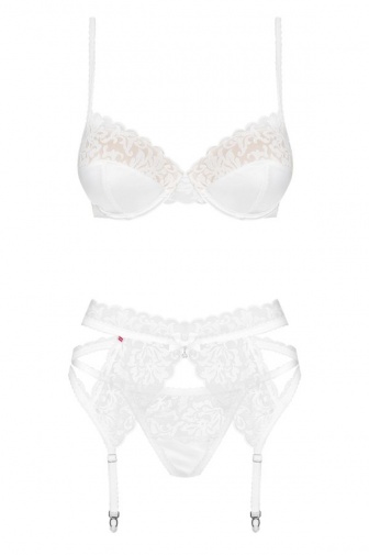 Obsessive - 871-SEG-2 3 pcs Set - White - L/XL photo