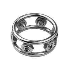 MT - Clinch Bolt 陰莖環 L - 銀色 照片