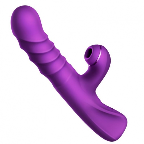 Erocome - Phoenix 吸吮及抽插震動棒 - 紫色 照片