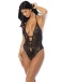 Oh La La Cheri - Lauren Crotchless Teddy - Black - L/XL photo-3