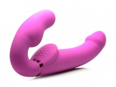 Strap U - 免束带穿戴式可充气震动假阳具 - 紫色 照片