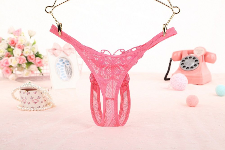 SB - Thong w Pearls 203 - Watermelon Pink photo