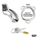 FAAK - Shell Chastity Cage 45mm - Silver 照片-15