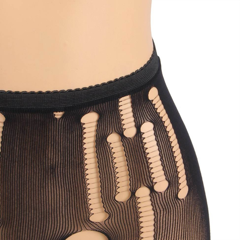 Ohyeah - Sexy Torn Pantyhose - Black - S photo
