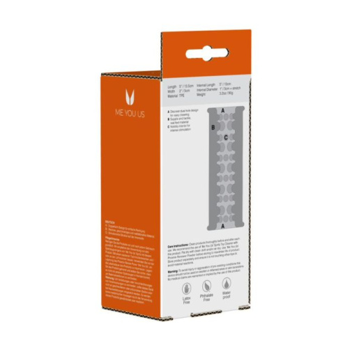 Me You Us - Knobbly Dual End Stroker - Clear 照片