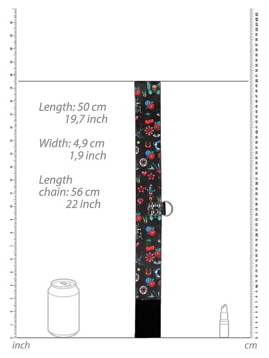 Ouch - 懷舊款圖案頸圈連牽帶 照片