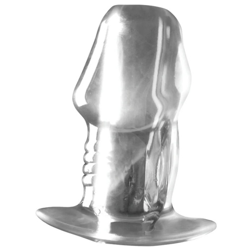 Master Series - Dicked Hollow Plug L - Clear photo