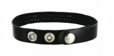 Strict Leather - Leather ID Collar Submissive - Black photo
