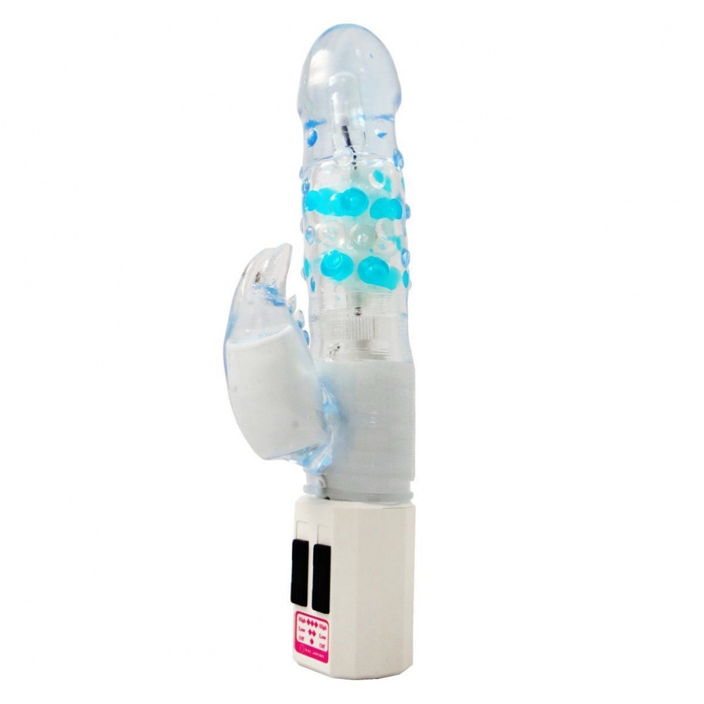 This Japan made rabbit vibrator is made of super soft materi... G-Mode - Vibe Tango - Clear Blue photo-2